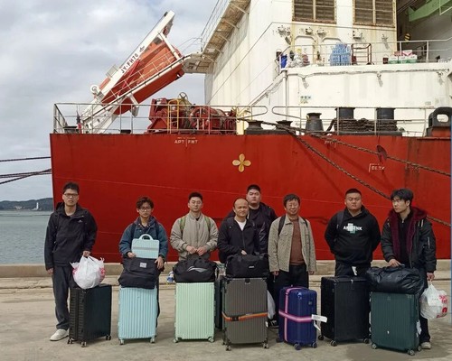 厦门华洋顺利完成“SILK ROAD 03”轮换员访船